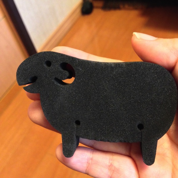 ケーブルホルダー Sheep ブラック1(したぷら撮影) ケーブルホルダー Sheep ブラック1
