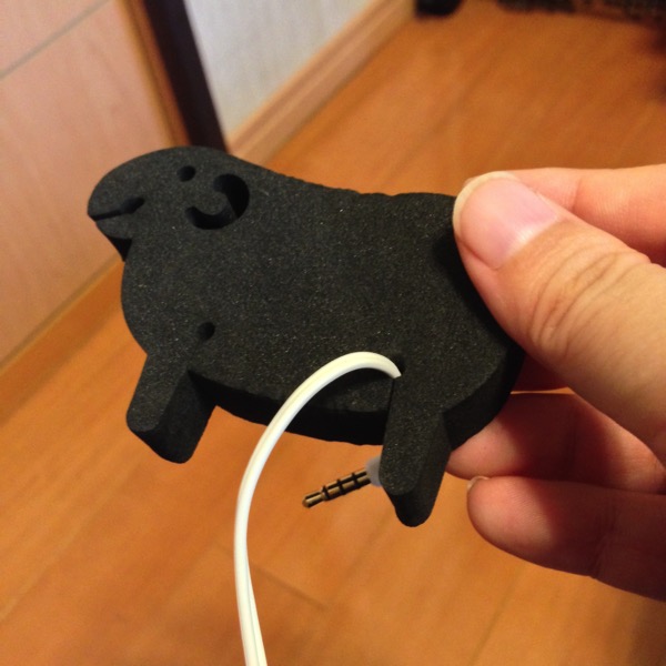ケーブルホルダー Sheep ブラック2(したぷら撮影) ケーブルホルダー Sheep ブラック2