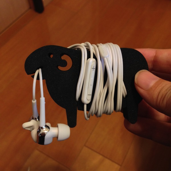 ケーブルホルダー Sheep ブラック4(したぷら撮影) ケーブルホルダー Sheep ブラック4