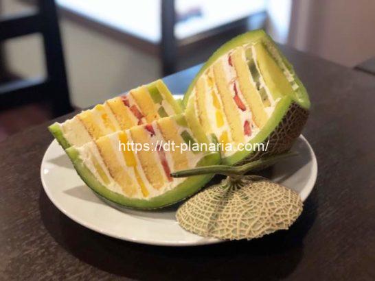 新宿 ギフトにぴったり メロンの中身はフルーツぎっしりケーキ 丸ごとメロンケーキ Le Makuwa したぷら ぶろぐ